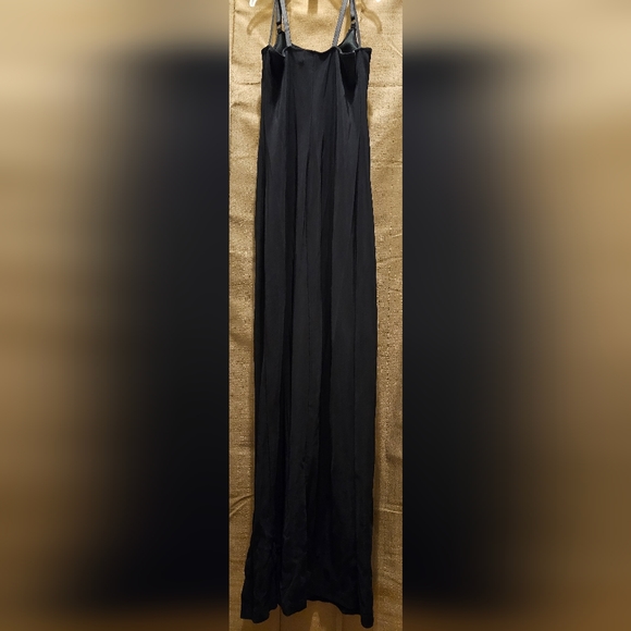 PEEP Black Size Large Spandex Sleeveless Dress w/ Split - Picture 4 of 6